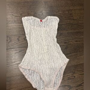 Cream Lace Bodysuit